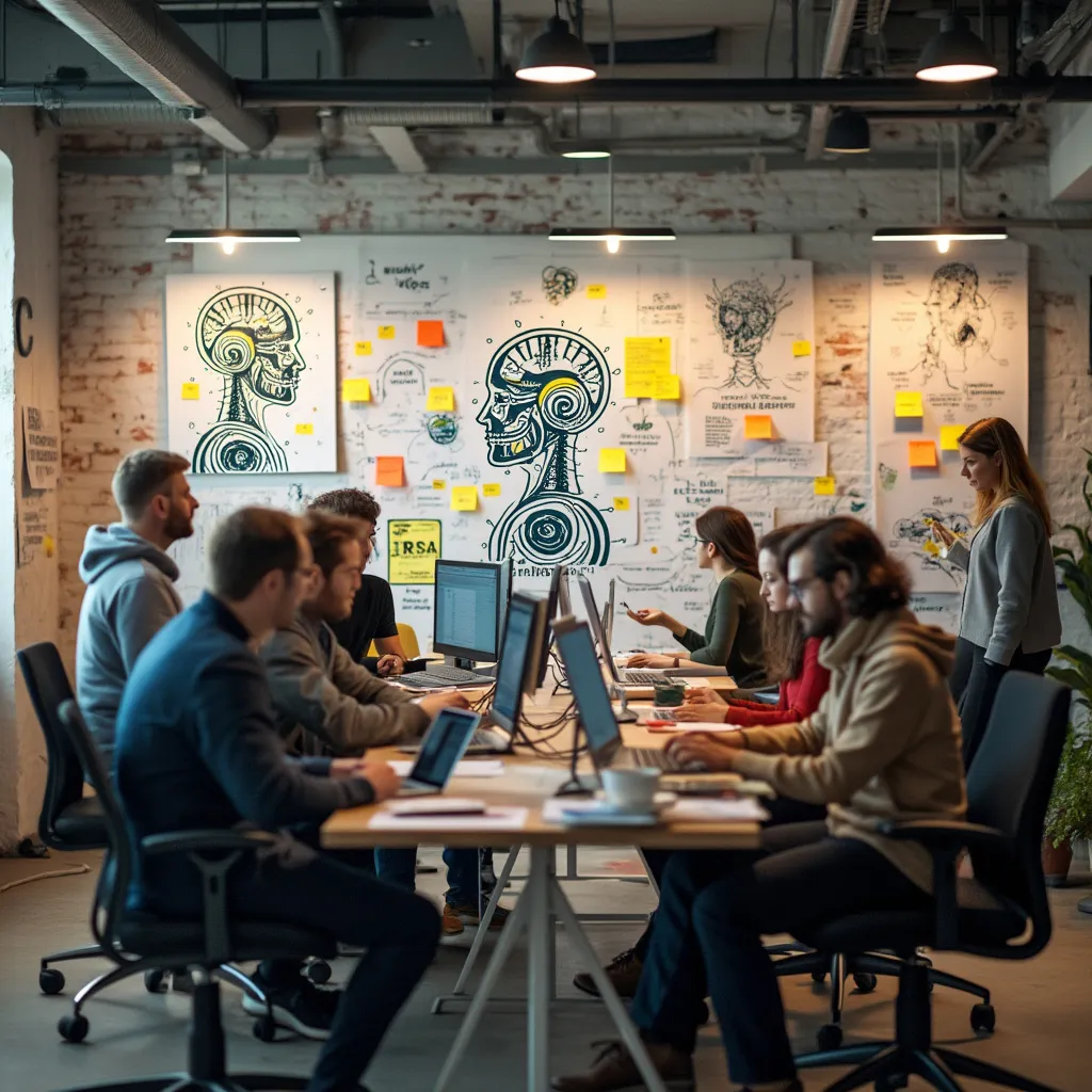 Notre équipe lors d'une séance de travail collaborative