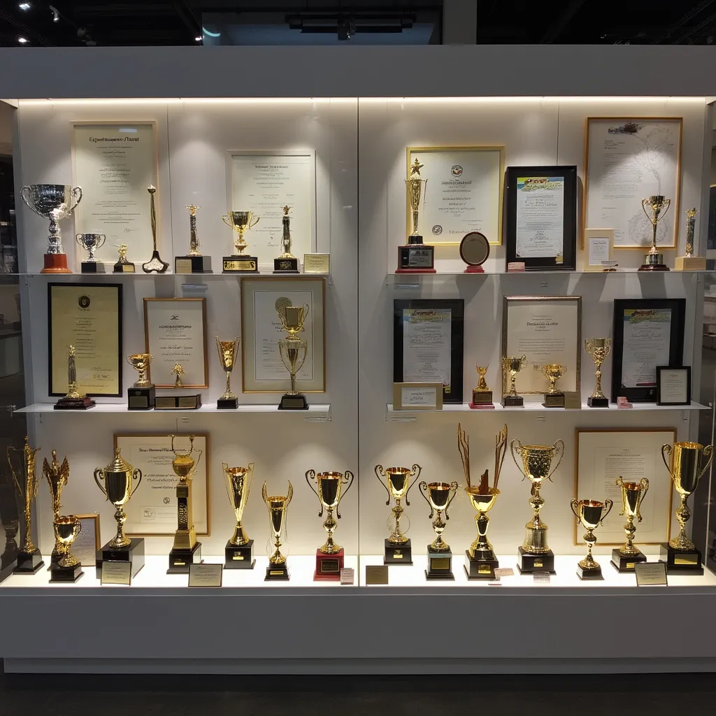 Trophées et reconnaissances reçus par notre entreprise